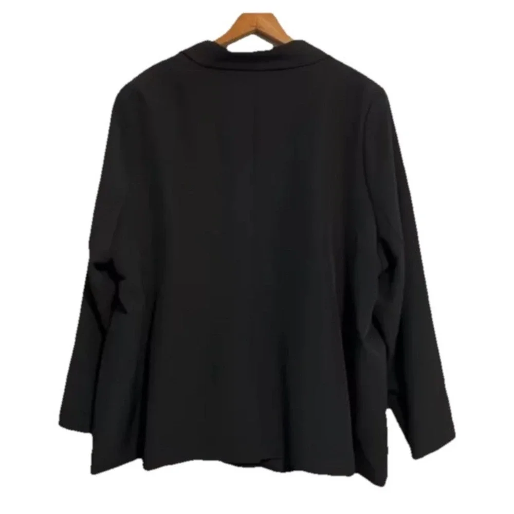 The Drop‎ Women's Plus Size XXL Blazer Blake Long Black Jacket Button NWT
